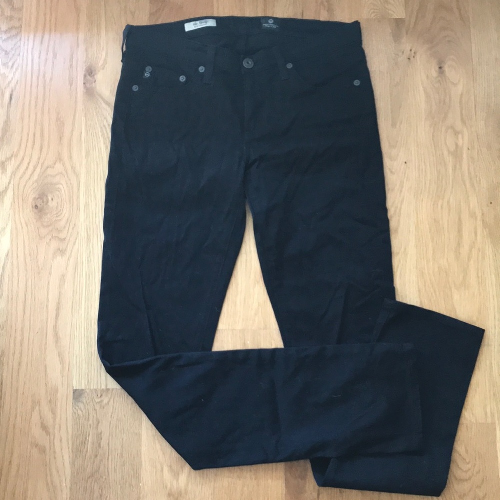 Adriano Goldschmied Stevie black slim velvet jean